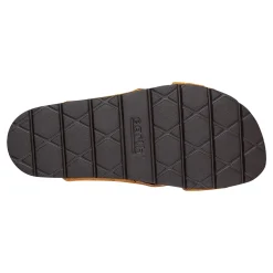 Clearance Earth Shoes Atlas Square Toe Slip-on Strappy Casual Sandals Brown