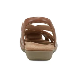 Hot Earth Shoes Berri Woven Casual Round Toe Slip-on Sandals Light Brown