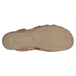 Hot Earth Shoes Berri Woven Casual Round Toe Slip-on Sandals Light Brown
