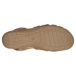 Sale Earth Shoes Berri Woven Casual Round Toe Slip-on Sandals Taupe