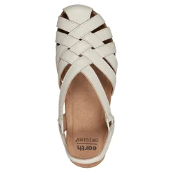 Discount Earth Shoes Berri Woven Casual Round Toe Slip-on Sandals Light Natural
