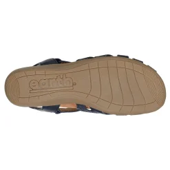 Earth Shoes Berri Woven Casual Round Toe Slip-on Sandals Medium Blue