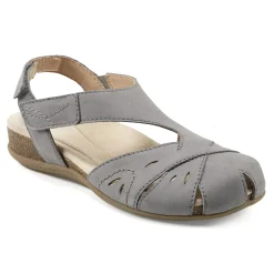 Online Earth Shoes Birdine Casual Round Toe Slip-on Sandals Grey