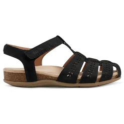 Discount Earth Shoes Birdy Casual Round Toe Slip-On Sandals Black