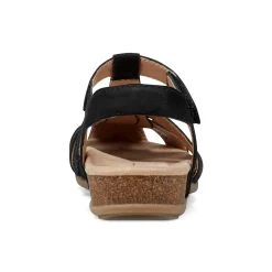 Discount Earth Shoes Birdy Casual Round Toe Slip-On Sandals Black