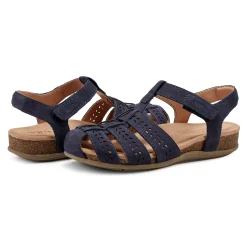 Online Earth Shoes Birdy Casual Round Toe Slip-On Sandals Dark Blue