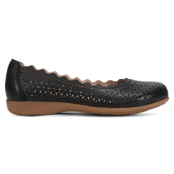 Outlet Earth Shoes Bria Round Toe Casual Slip-on Ballet Flats Black