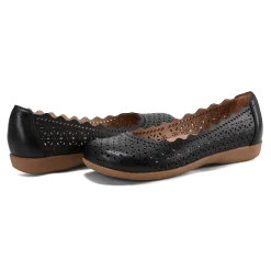 Outlet Earth Shoes Bria Round Toe Casual Slip-on Ballet Flats Black