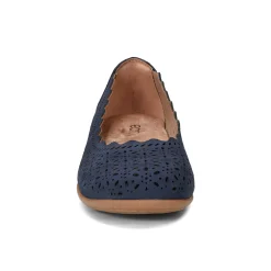 Online Earth Shoes Bria Round Toe Casual Slip-on Ballet Flats Dark Blue