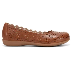 Best Earth Shoes Bria Round Toe Casual Slip-on Ballet Flats Medium Brown