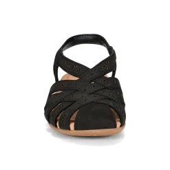 Sale Earth Shoes Briel Round Toe Casual Slingback Flat Sandals Black