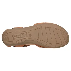 Clearance Earth Shoes Bronnie Casual Slip-On Perforated Sandals Medium Natural