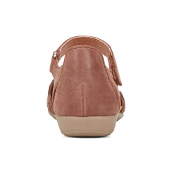 Discount Earth Shoes Bronnie Casual Slip-On Perforated Sandals Dark Brown