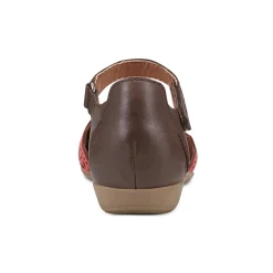 Hot Earth Shoes Bronnie Casual Slip-On Perforated Sandals Medium Red