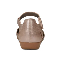 Earth Shoes Bronnie Casual Slip-On Perforated Sandals Gold