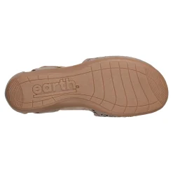 Earth Shoes Bronnie Casual Slip-On Perforated Sandals Gold