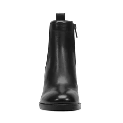 Discount Earth Shoes Cassi Ankle Booties Black Leather/Elastic