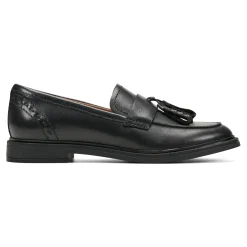 Best Earth Shoes Deeana Tassel Loafers Black Leather