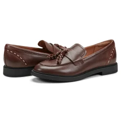 Online Earth Shoes Deeana Tassel Loafers Red Leather