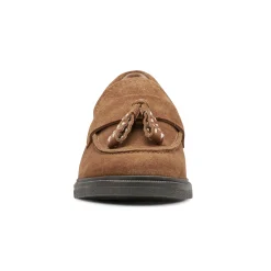 New Earth Shoes Deeana Tassel Loafers Natural Suede