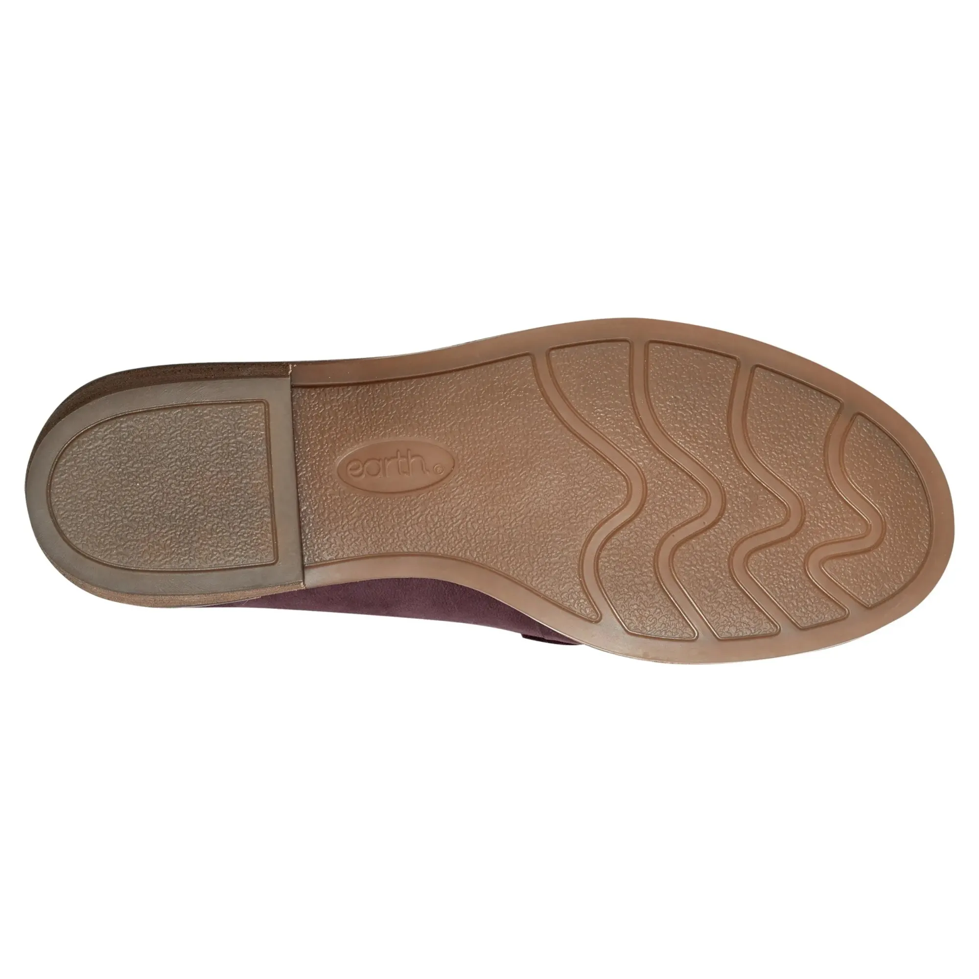 Earth Shoes Edie Stacked Heel Casual Slip-on Loafers Dark Red