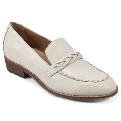Hot Earth Shoes Edie Stacked Heel Casual Slip-on Loafers Ivory