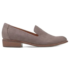 Discount Earth Shoes Edna Round Toe Casual Slip-on Flat Loafers Dark Gray