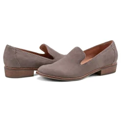 Discount Earth Shoes Edna Round Toe Casual Slip-on Flat Loafers Dark Gray