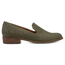 Earth Shoes Edna Round Toe Casual Slip-on Flat Loafers Medium Green
