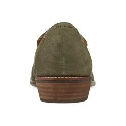Earth Shoes Edna Round Toe Casual Slip-on Flat Loafers Medium Green