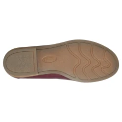 Outlet Earth Shoes Edna Round Toe Casual Slip-on Flat Loafers Dark Red
