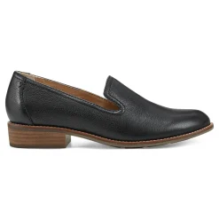 Online Earth Shoes Edna Round Toe Casual Slip-on Flat Loafers Black