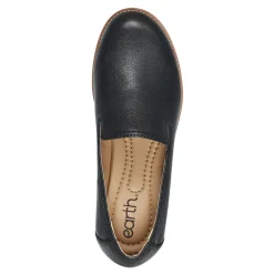 Online Earth Shoes Edna Round Toe Casual Slip-on Flat Loafers Black