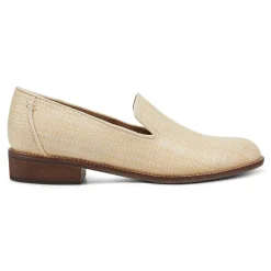 Best Earth Shoes Edna Round Toe Casual Slip-on Flat Loafers Natural Raffia