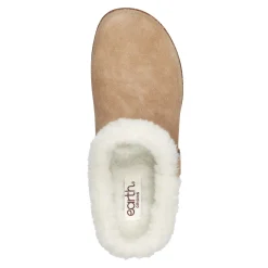 Hot Earth Shoes Elena Cold Weather Round Toe Casual Slip-on Clogs Medium Natural