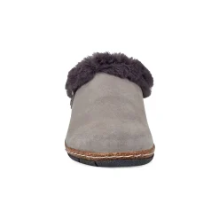 New Earth Shoes Elena Cold Weather Round Toe Casual Slip-on Clogs Medium Gray