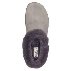 New Earth Shoes Elena Cold Weather Round Toe Casual Slip-on Clogs Medium Gray