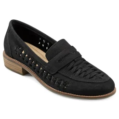 Hot Earth Shoes Ella Round Toe Slip-on Casual Flat Loafers Black