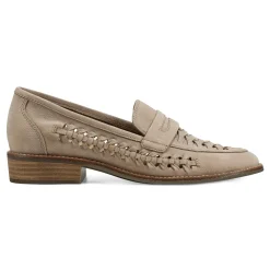 Online Earth Shoes Ella Round Toe Slip-on Casual Flat Loafers Taupe