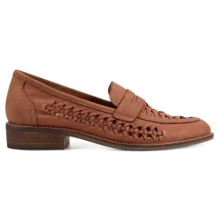 Online Earth Shoes Ella Round Toe Slip-on Casual Flat Loafers Light Natural
