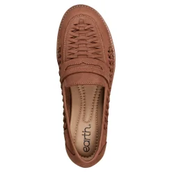 Online Earth Shoes Ella Round Toe Slip-on Casual Flat Loafers Light Natural