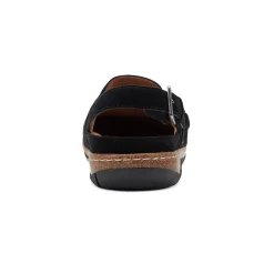 Hot Earth Shoes Elmonte Round Toe Slingback Clogs Black