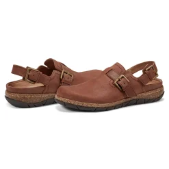 Best Earth Shoes Elmonte Round Toe Slingback Clogs Brown