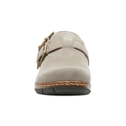 Sale Earth Shoes Elmonte Round Toe Slingback Clogs Taupe