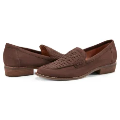 Best Earth Shoes Elona Casual Slip-on Round Toe Loafers Dark Brown