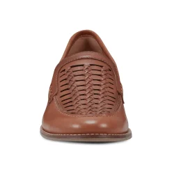 Clearance Earth Shoes Elona Casual Slip-on Round Toe Loafers Medium Brown