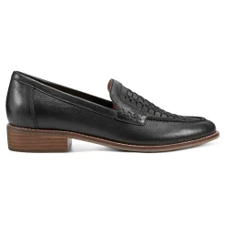 Discount Earth Shoes Elona Casual Slip-on Round Toe Loafers Black
