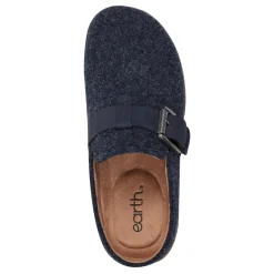 Hot Earth Shoes Eras Casual Clogs Dark Blue Wool