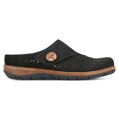 Earth Shoes Erinn Round Toe Casual Slip-on Flat Clogs Black