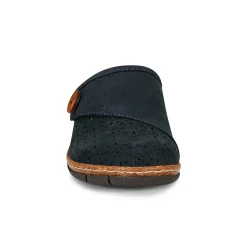 Earth Shoes Erinn Round Toe Casual Slip-on Flat Clogs Dark Blue